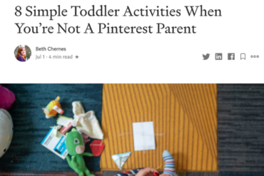 Medium Toddler Activities Article