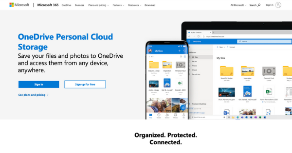 One Drive Website