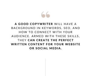  A quote about hiring a copywriter 