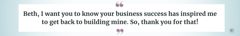 A quote about freelance seo strategist Beth Chernes
